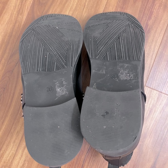 Black Boots with Silver Rhinestones - Picture 4 of 5